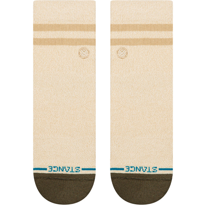 Stance Marled Stripe Quarter Socks Ivory