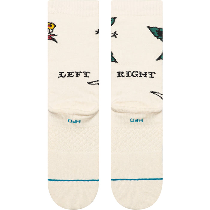 Stance Flash Crew Socks Canvas
