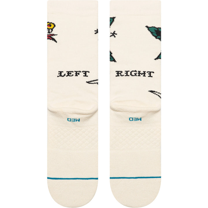 Stance Flash Crew Socks Canvas