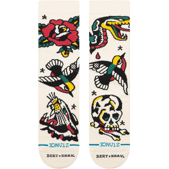 Stance Flash Crew Socks Canvas
