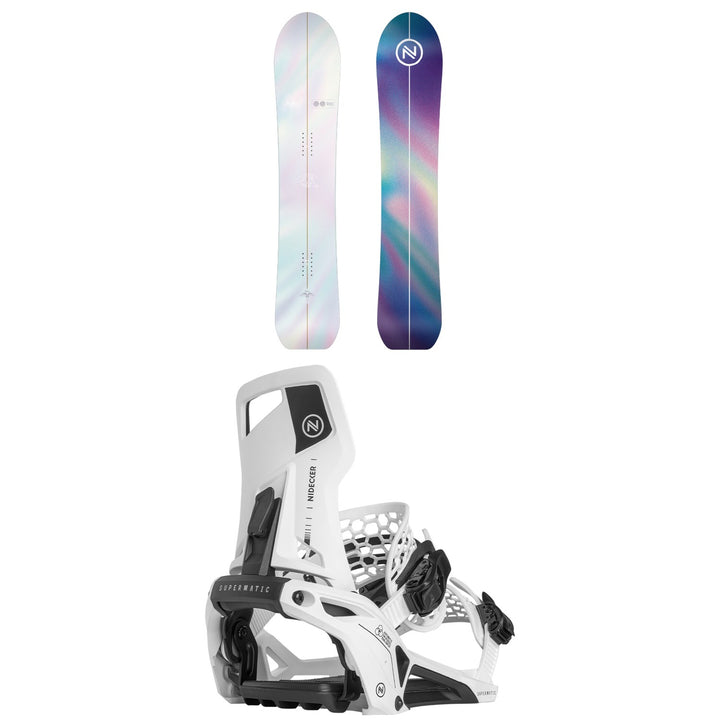Nidecker Mellow Snowboard + Supermatic Snowboard Bindings 2025