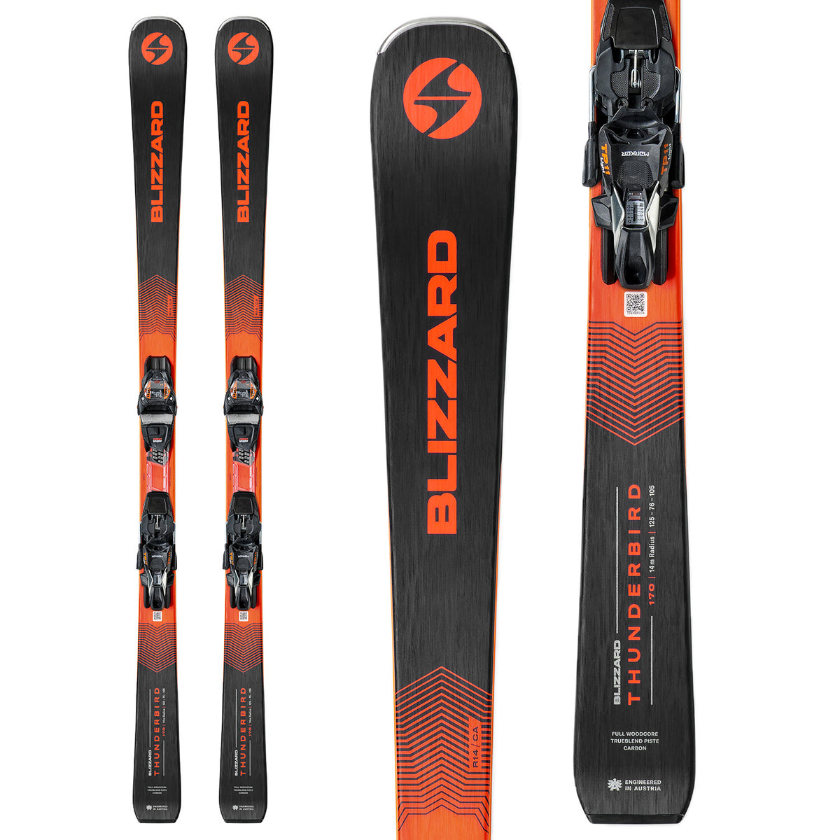 Blizzard Thunderbird Sport R14 CA Skis + TP11 Bindings 2024