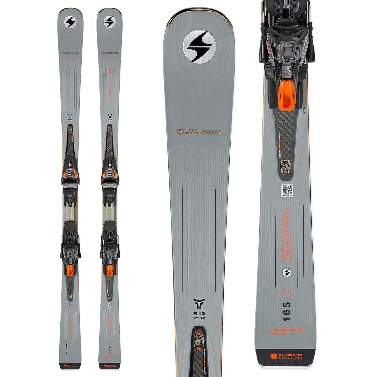 Blizzard Thunderbird R13 LTD Skis + XCELL 12 Demo Bindings 2024