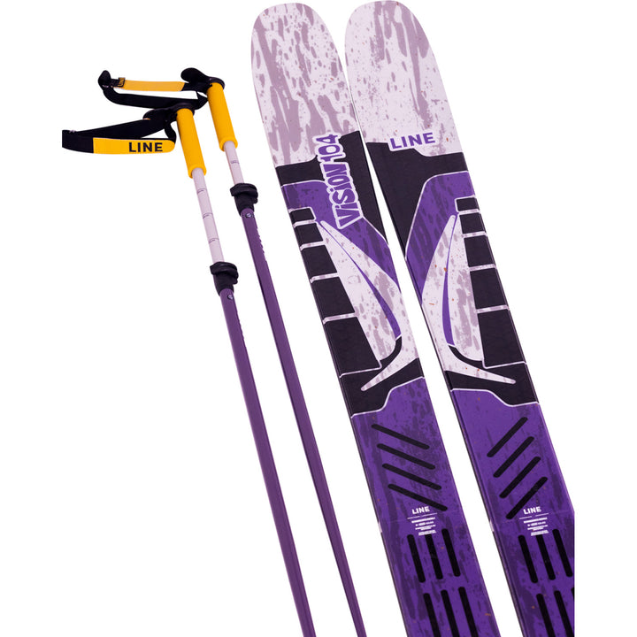 Line Skis Paintbrush Adjustable Ski Poles 2026 Purple