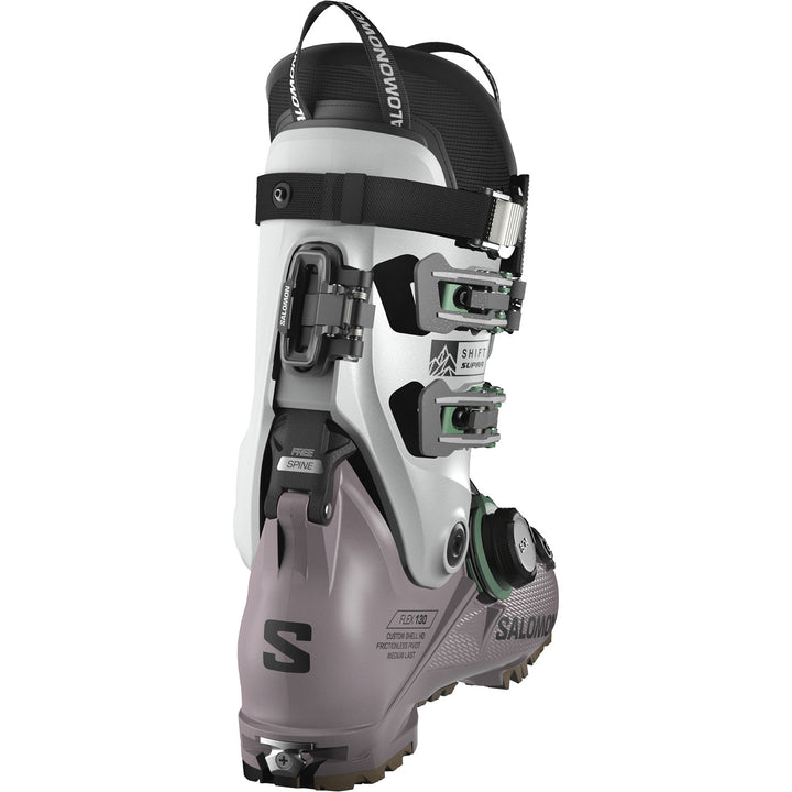 Salomon Shift Supra BOA 130 Alpine Touring Ski Boots 2027 Nirvana / Cool Gray / Shale Green