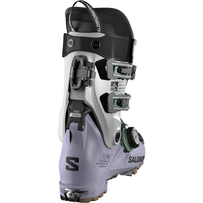 Salomon Shift Supra BOA 105 W Alpine Touring Ski Boots - Women's 2026 Cosmic Sky / Cool Gray / Shale Green