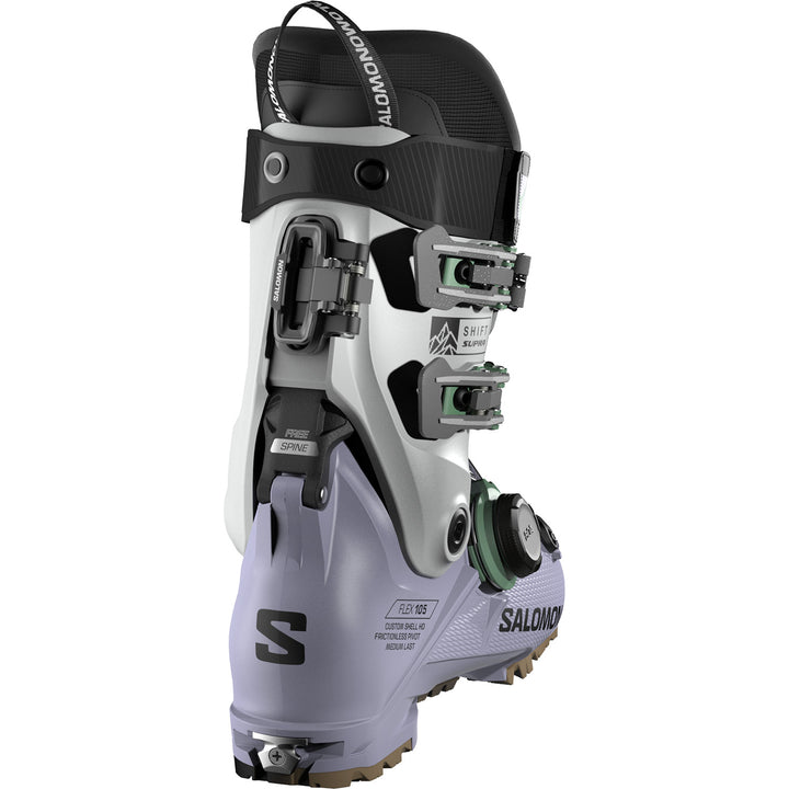 Salomon Shift Supra BOA 105 W Alpine Touring Ski Boots - Women's 2026 Cosmic Sky / Cool Gray / Shale Green