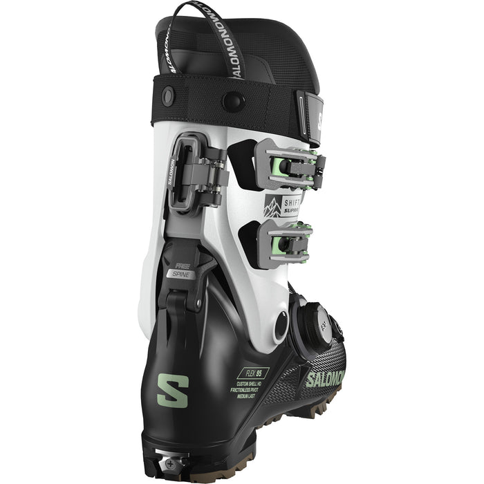 Salomon Shift Supra BOA 95 W Alpine Touring Ski Boots - Women's 2027 Black / Cool Gray / Patina Green