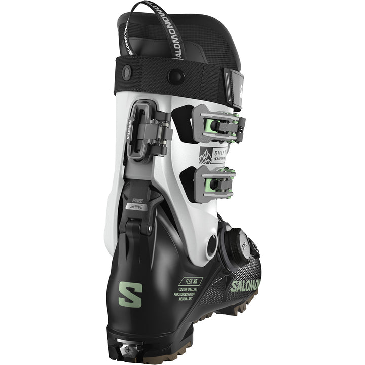 Salomon Shift Supra BOA 95 W Alpine Touring Ski Boots - Women's 2027 Black / Cool Gray / Patina Green