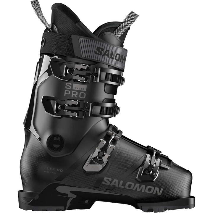 Salomon S/Pro Delta 90 Ski Boots 2026 Black/Black/Dark Grey Metallic