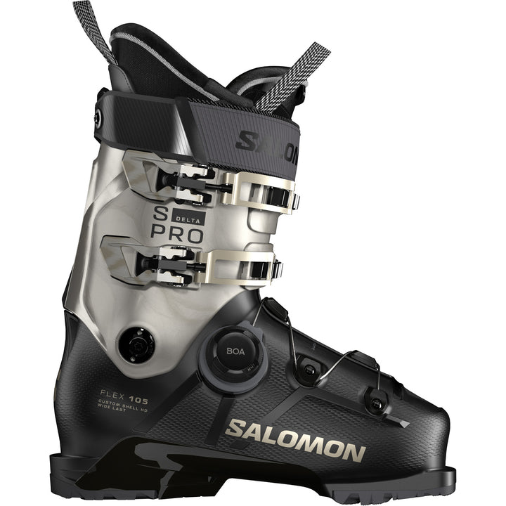 Salomon S/Pro Delta BOA 105 W Ski Boots - Women's 2027 Black / Light Bronze Metallic/Light Bronze Metallic