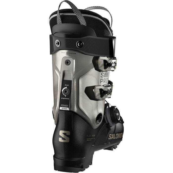 Salomon S/Pro Delta BOA 105 W Ski Boots - Women's 2027 Black / Light Bronze Metallic/Light Bronze Metallic