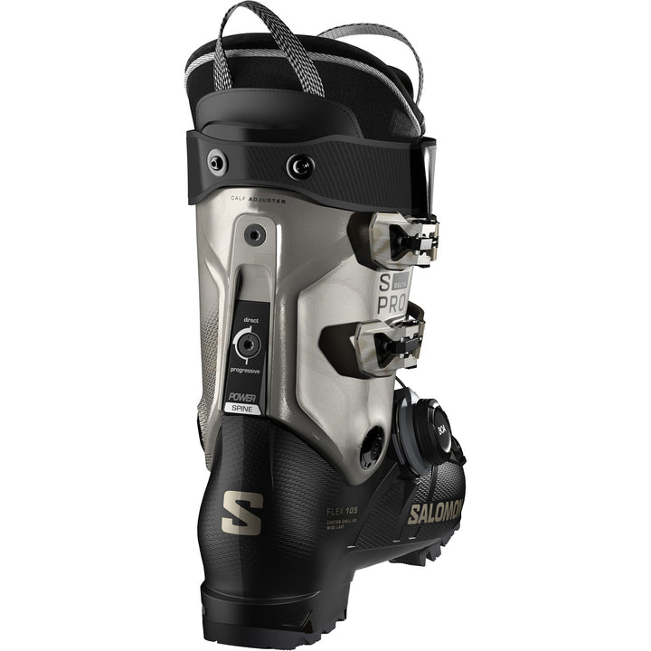 Salomon S/Pro Delta BOA 105 W Ski Boots - Women's 2027 Black / Light Bronze Metallic/Light Bronze Metallic