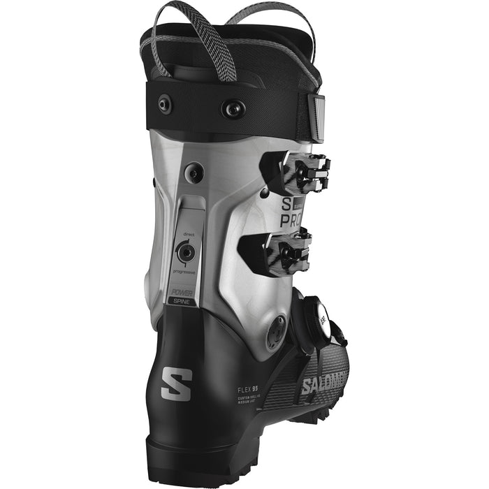 Salomon S/Pro Supra BOA 95 W Ski Boots - Women's 2026 Black/Silver Metallic/Silver Metallic