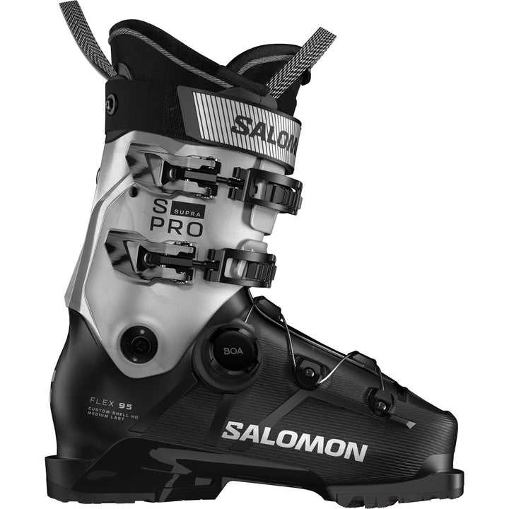Salomon S/Pro Supra BOA 95 W Ski Boots - Women's 2026 Black/Silver Metallic/Silver Metallic