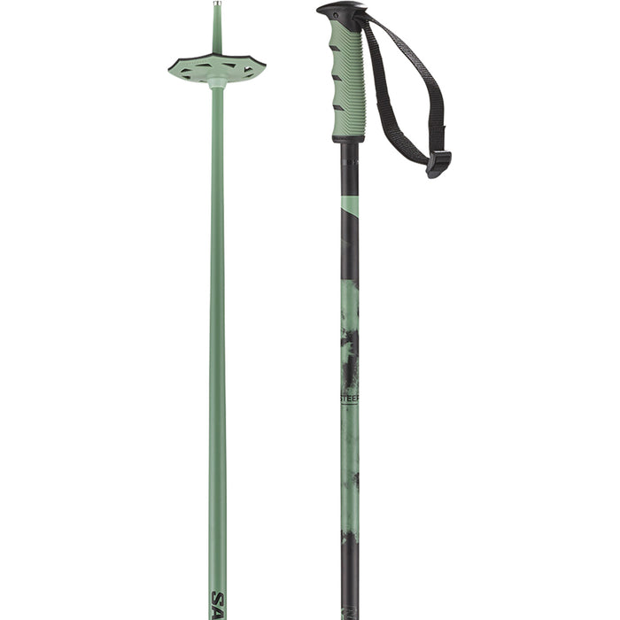 Salomon Steep Ski Poles 2027 Iceberg Green / Black