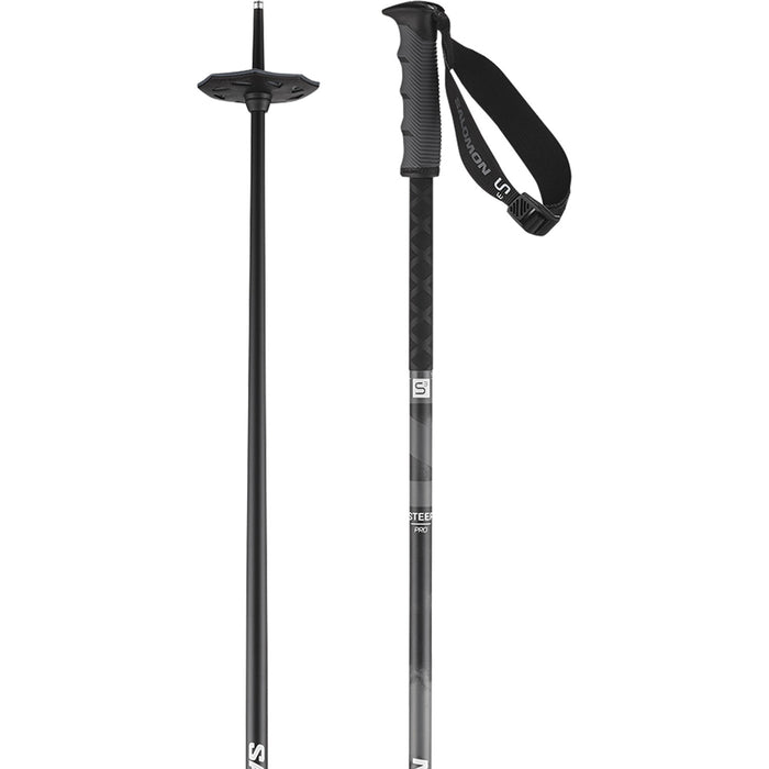 Salomon Steep Pro S3 Ski Poles 2027 Black / Ebony