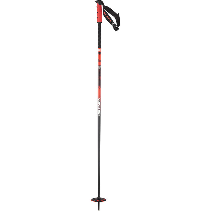 Salomon Steep Pro S3 Ski Poles 2026 Black / Nasturtium