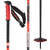 Salomon Steep Pro S3 Ski Poles 2026 Black / Nasturtium