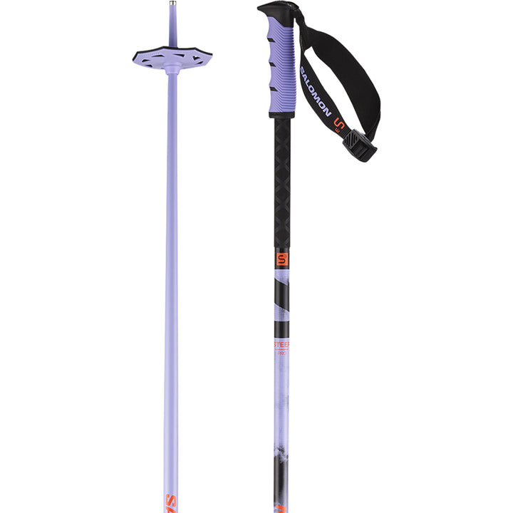 Salomon Steep Pro S3 Ski Poles 2027 Violet Tulip / Black