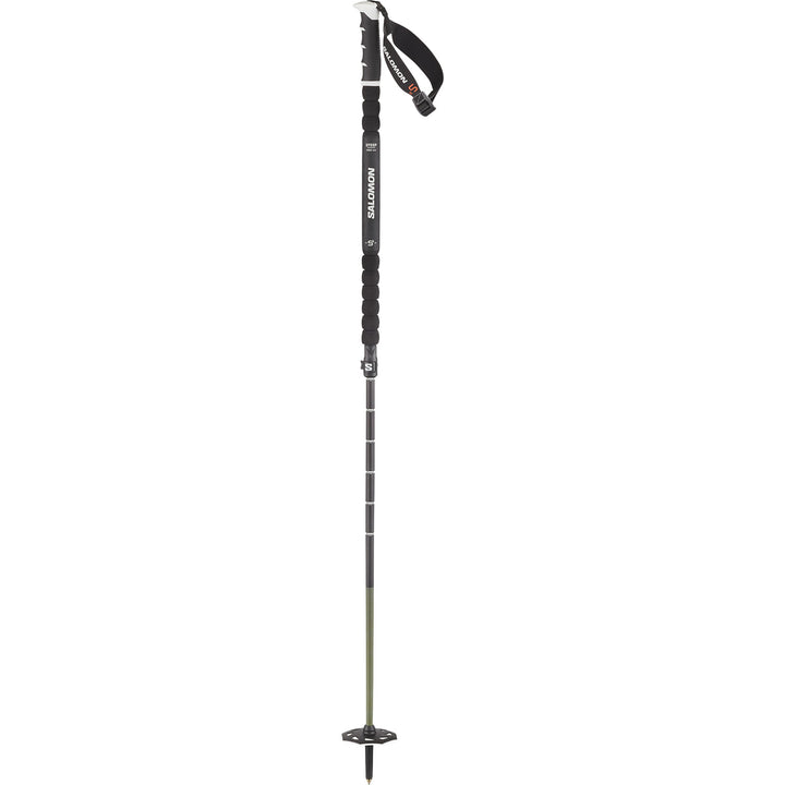 Salomon Steep Prime Vario S3 Ski Poles 2027 Black / White