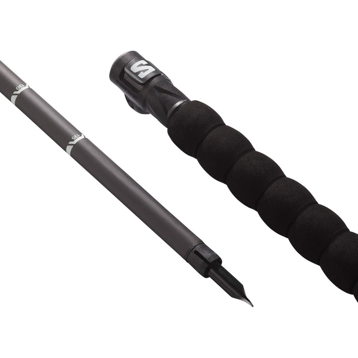 Salomon Steep Prime Vario S3 Ski Poles 2027 Black / White