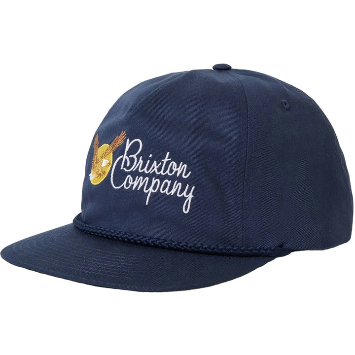 Brixton Soar HP Snapback Hat Washed Navy