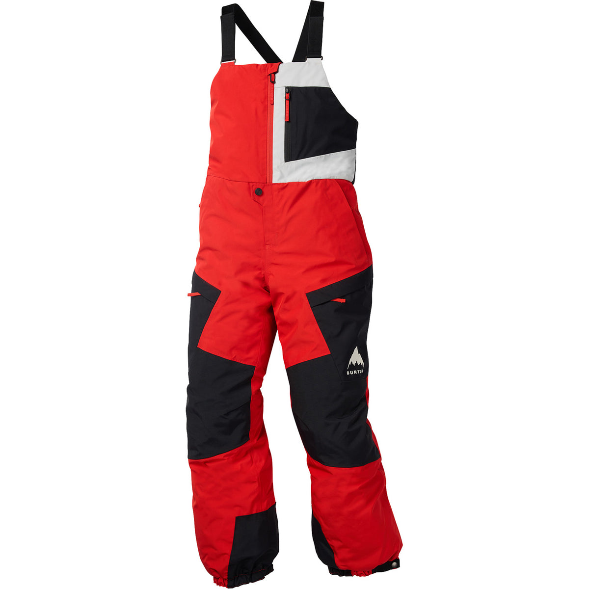 Burton Powline GORE-TEX Bibs - Kids' Flame Scarlet/True Black