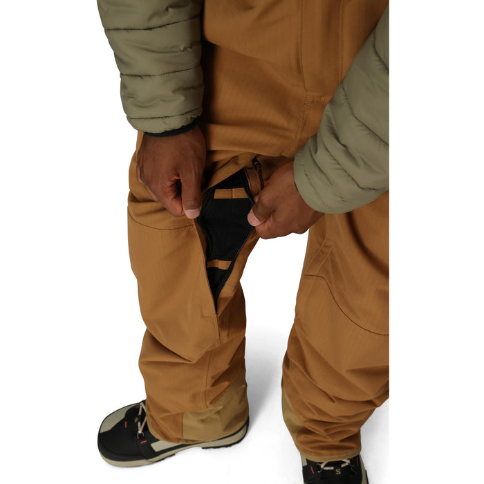 686 Hot Lap Insulated Bibs - Men's Caramel Ripstop