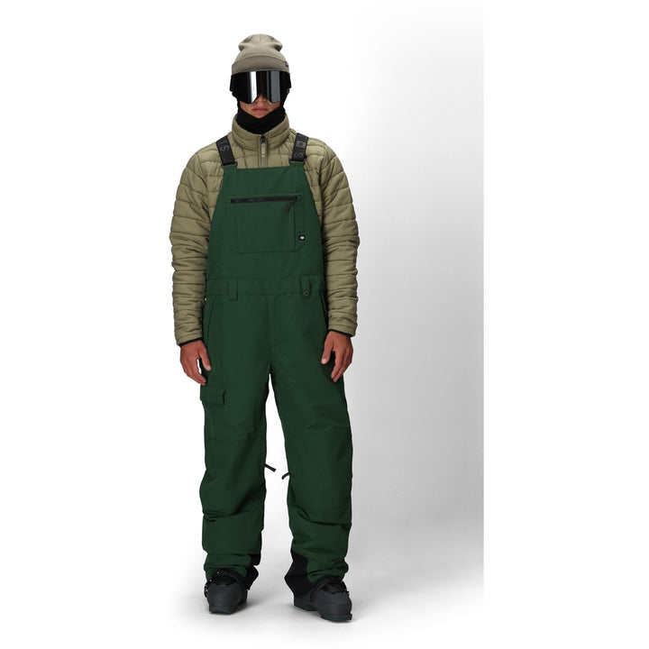 686 Hot Lap Insulated Bibs - Men's Moss Green Ripstop