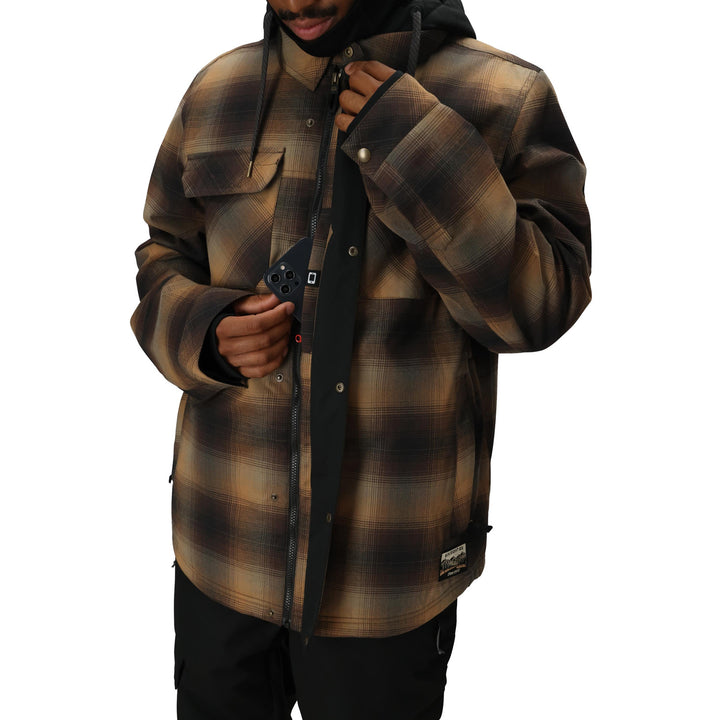 686 Woodland Insulated Jacket - Men's Caramel Plaid