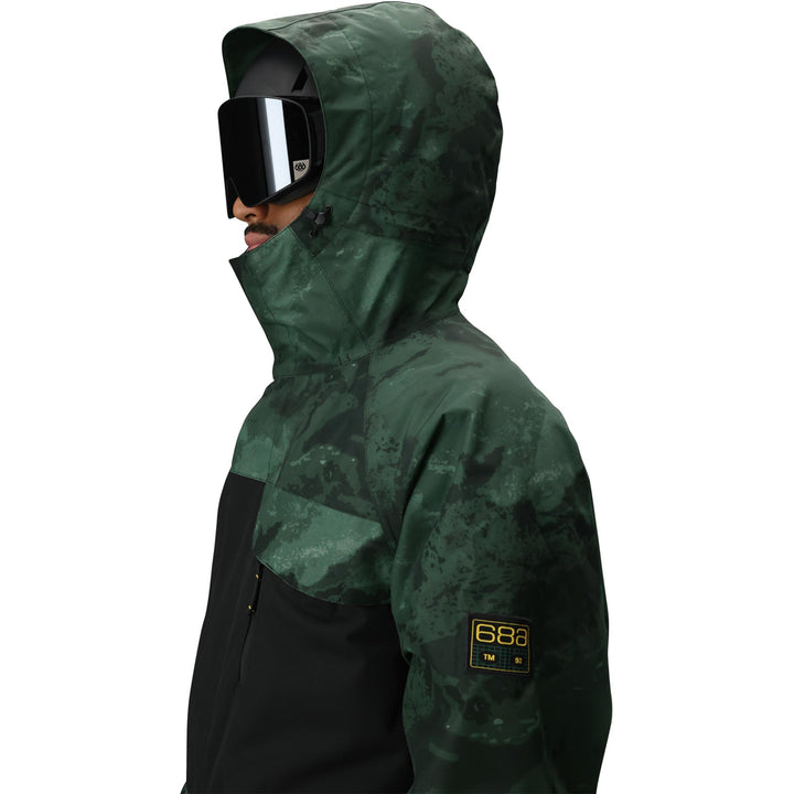 686 Geo Insulated Jacket - Men's Moss Green Colorblock