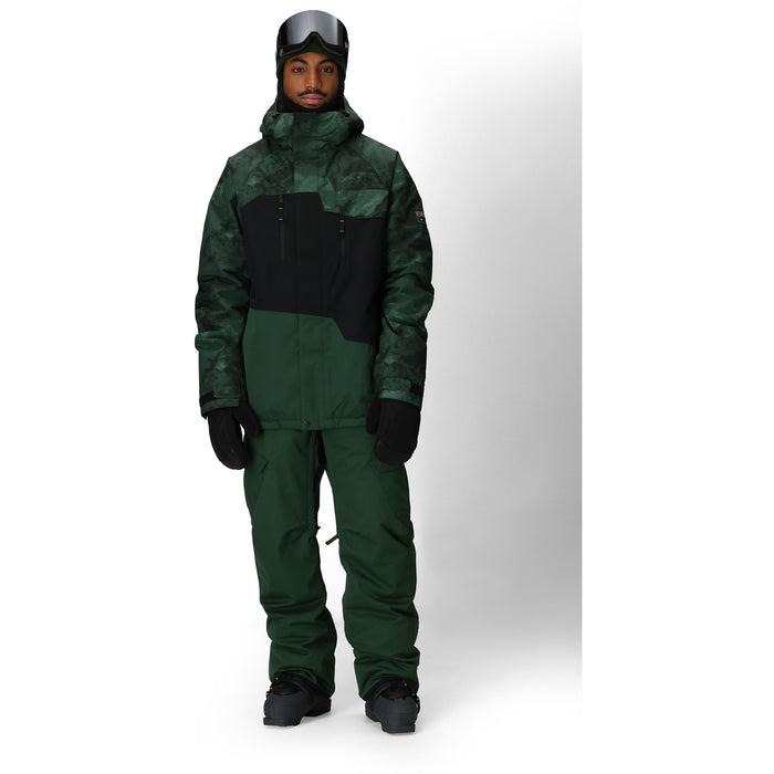 686 Geo Insulated Jacket - Men's Moss Green Colorblock