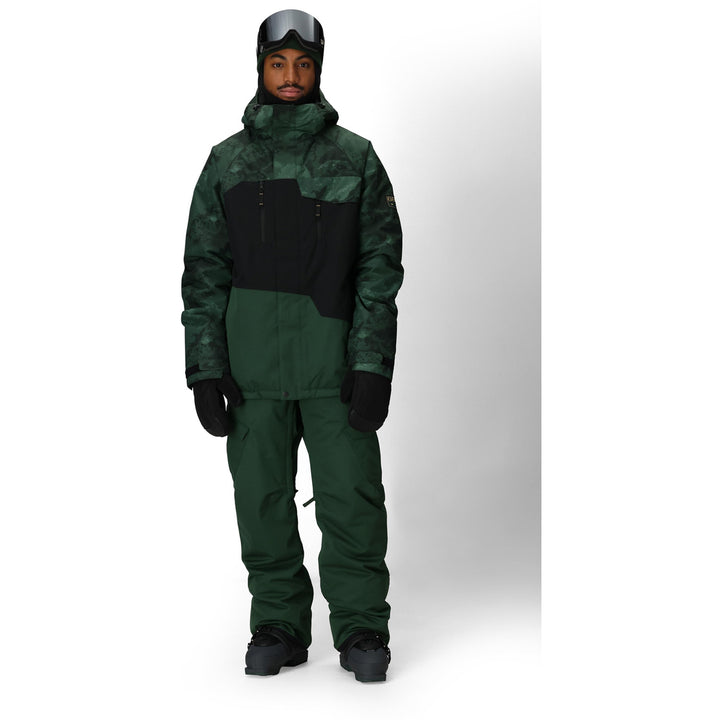 686 Geo Insulated Jacket - Men's Moss Green Colorblock