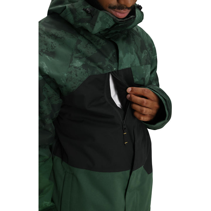 686 Geo Insulated Jacket - Men's Moss Green Colorblock