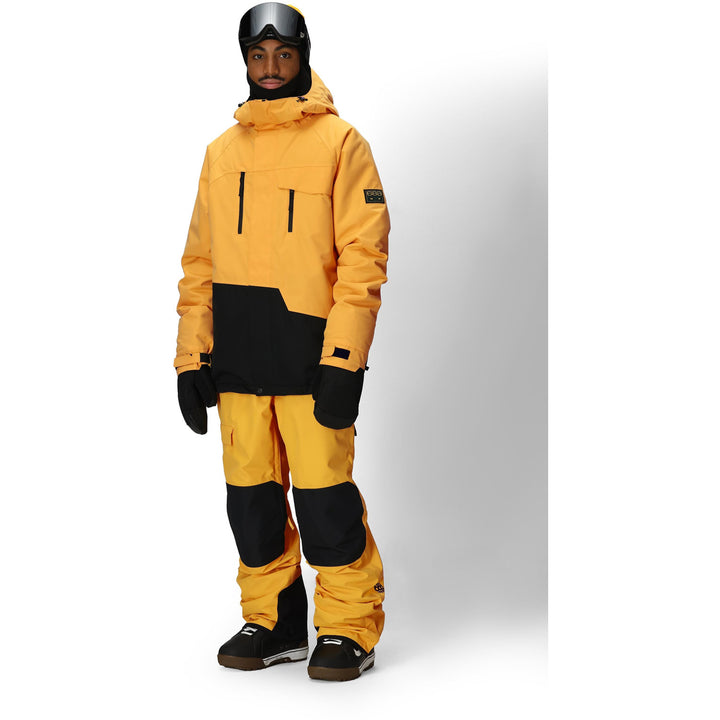 686 Geo Insulated Jacket - Men's Yellow Gold Colorblock