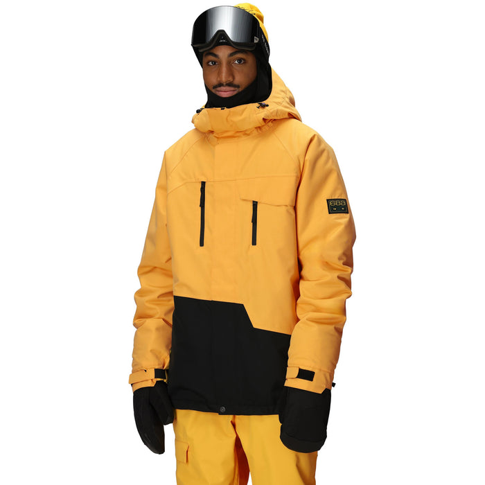 686 Geo Insulated Jacket - Men's Yellow Gold Colorblock