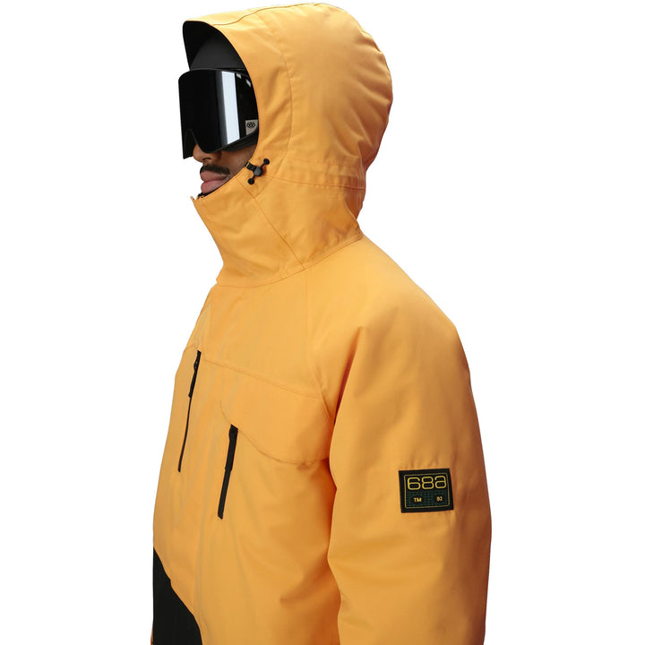 686 Geo Insulated Jacket - Men's Yellow Gold Colorblock