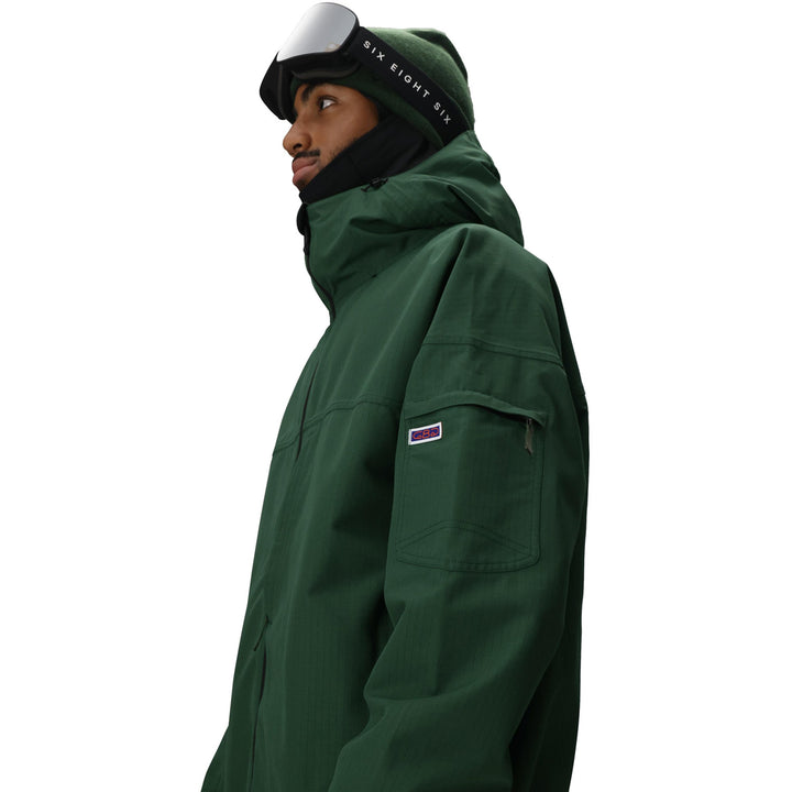 686 Dojo Shell Jacket - Men's Moss Green Ripstop