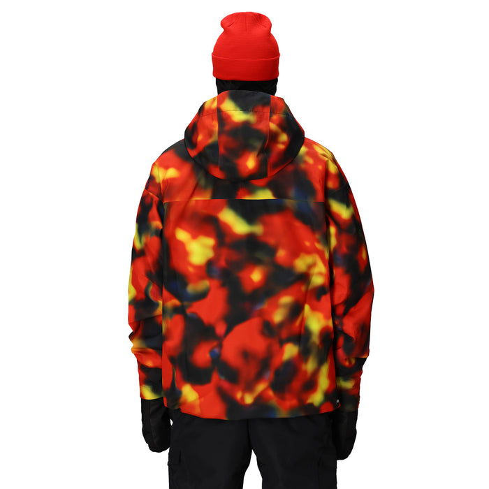 686 Gateway Shell Jacket - Men's Red Solar Print