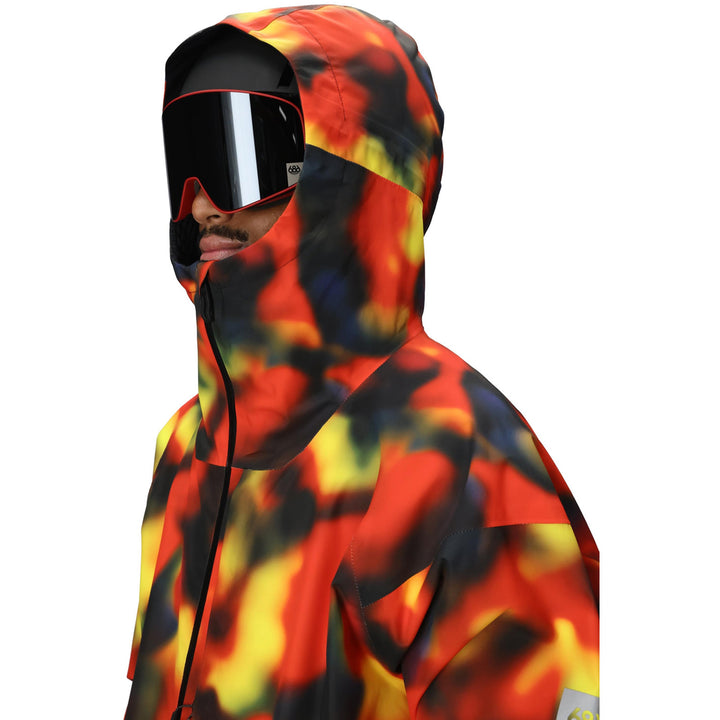 686 Gateway Shell Jacket - Men's Red Solar Print