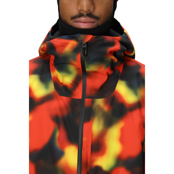 686 Gateway Shell Jacket - Men's Red Solar Print