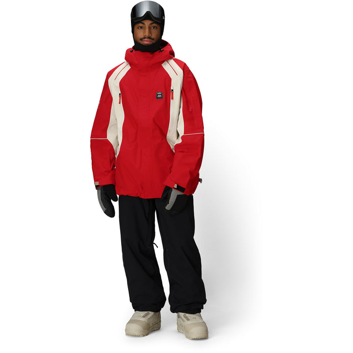 686 2002 X3 Shell Jacket - Men's True Red Colorblock