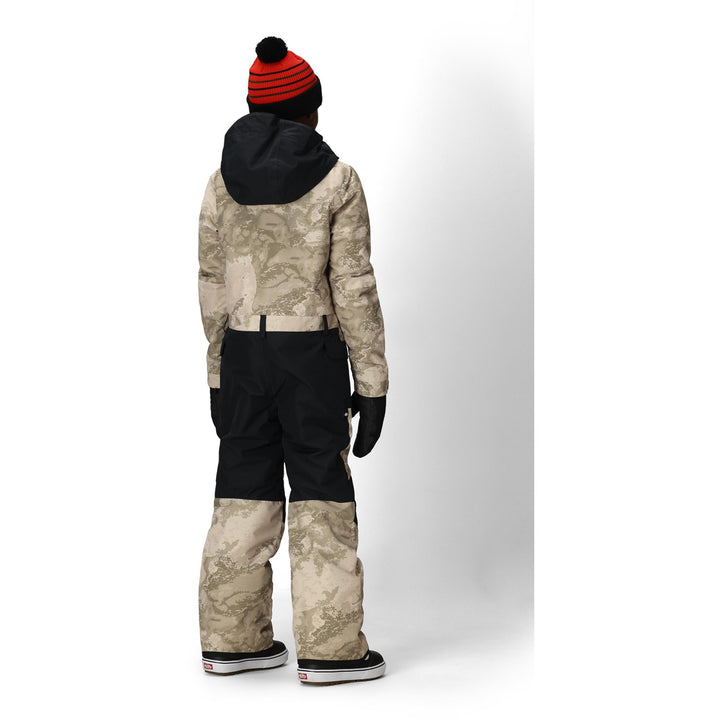 686 Shazam Insulated One Piece - Boys' Limestone Hemisphere Colorblock