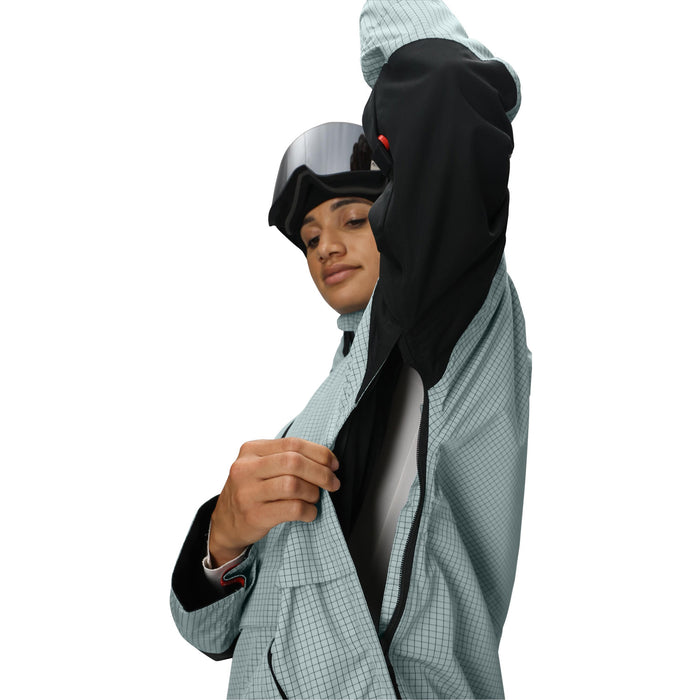 686 Outline Shell Anorak - Women's Dusty Marine Grid
