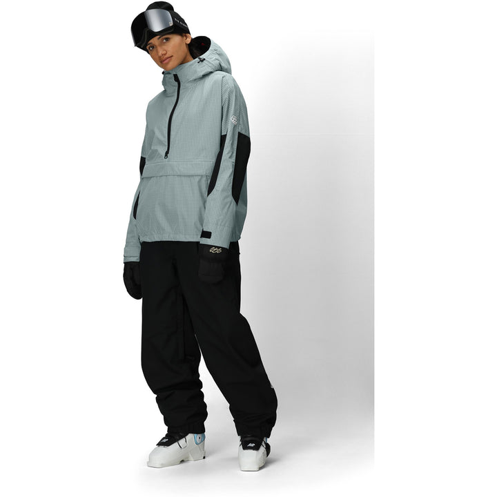 686 Outline Shell Anorak - Women's Dusty Marine Grid