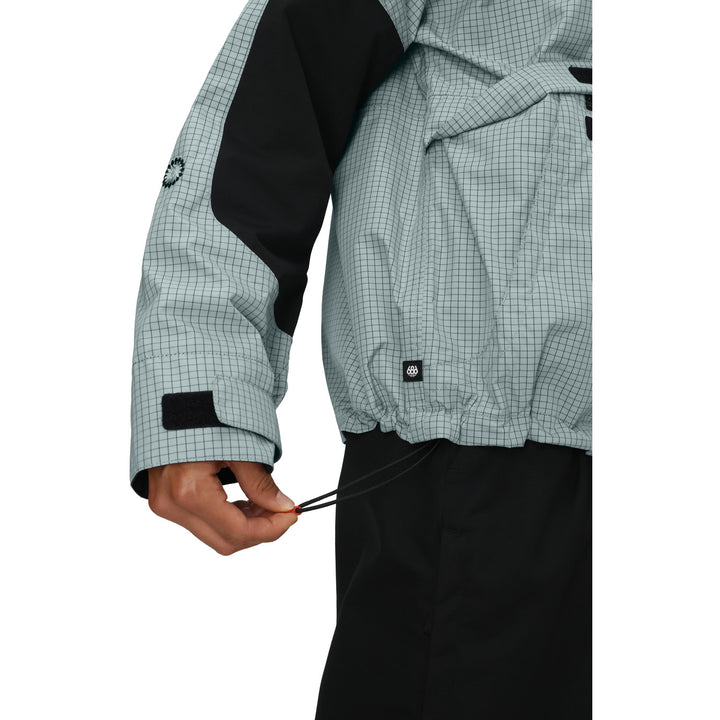 686 Outline Shell Anorak - Women's Dusty Marine Grid
