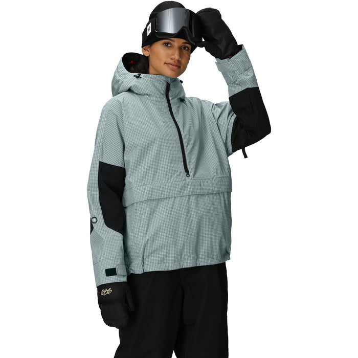 686 Outline Shell Anorak - Women's Dusty Marine Grid