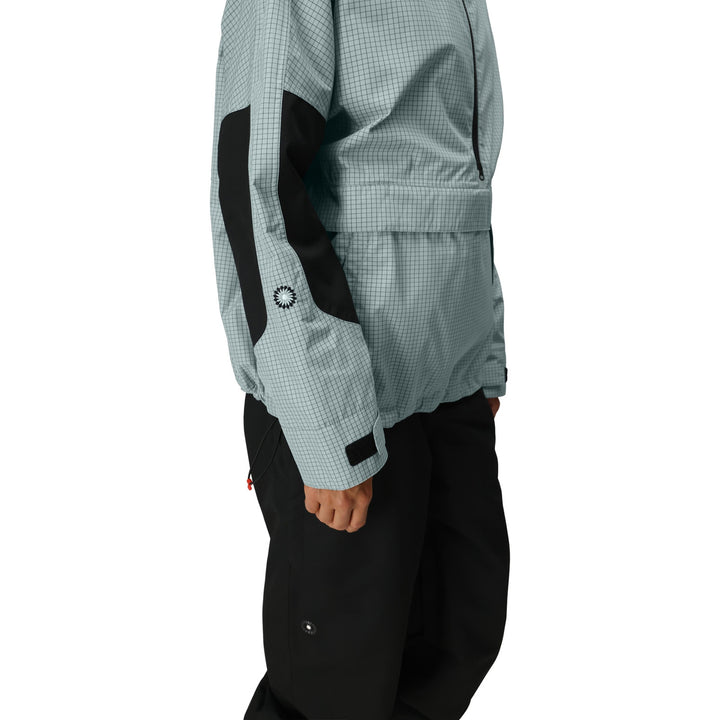 686 Outline Shell Anorak - Women's Dusty Marine Grid