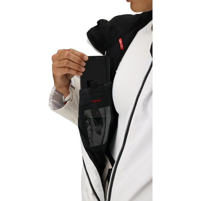 686 Hologram Shell Jacket - Women's White Colorblock